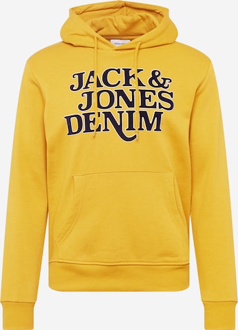 JACK & JONES Sweatshirt 'Rack' in Gelb: predná strana