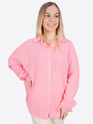 Seasons of April Blouse 'Sasha' in Roze: voorkant