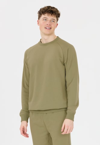 Cruz Sweatshirt 'Rusvil' in Groen: voorkant