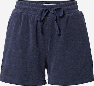 ICHI Regular Pants in Blue: front
