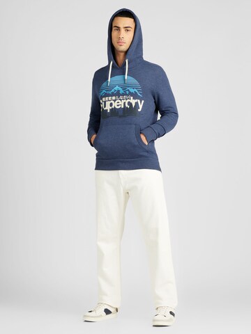 Sweat-shirt 'Great' Superdry en gris