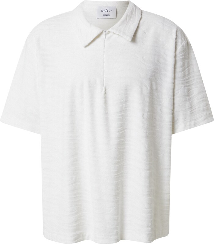 Smiles Polo 'Tristan' in Offwhite PN6493 Smiles Polo 'Tristan' in Offwhite PN6493