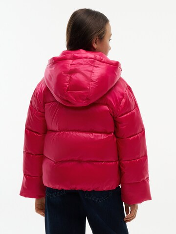 TOMMY HILFIGER Winter jacket 'Heritage' in Pink
