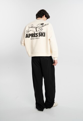 Another Cotton Lab - Sweatshirt 'Apres Ski' em branco