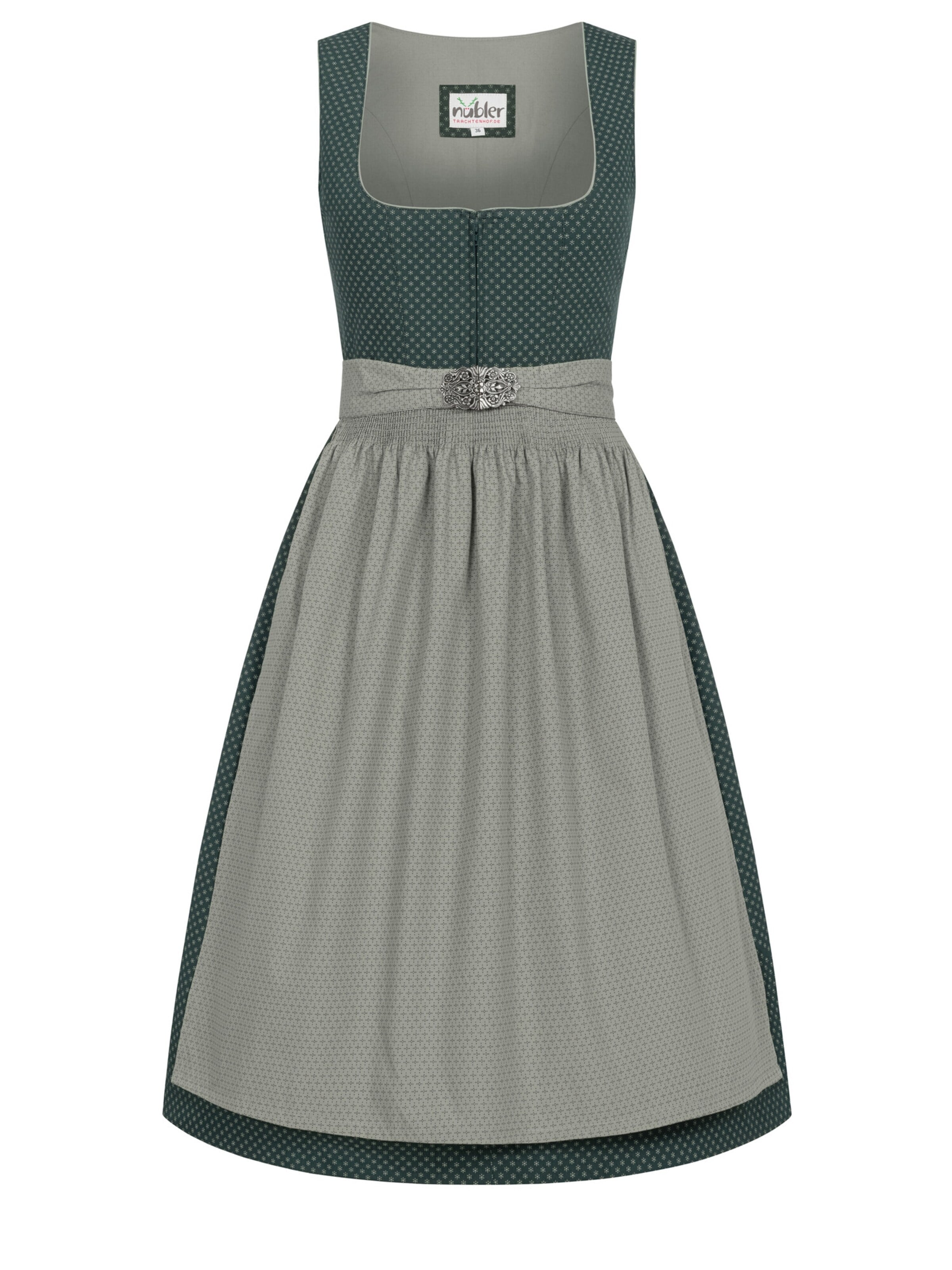 Trachtenhof Nübler Dirndl 'Dirndl midi Petra' in Green: front
