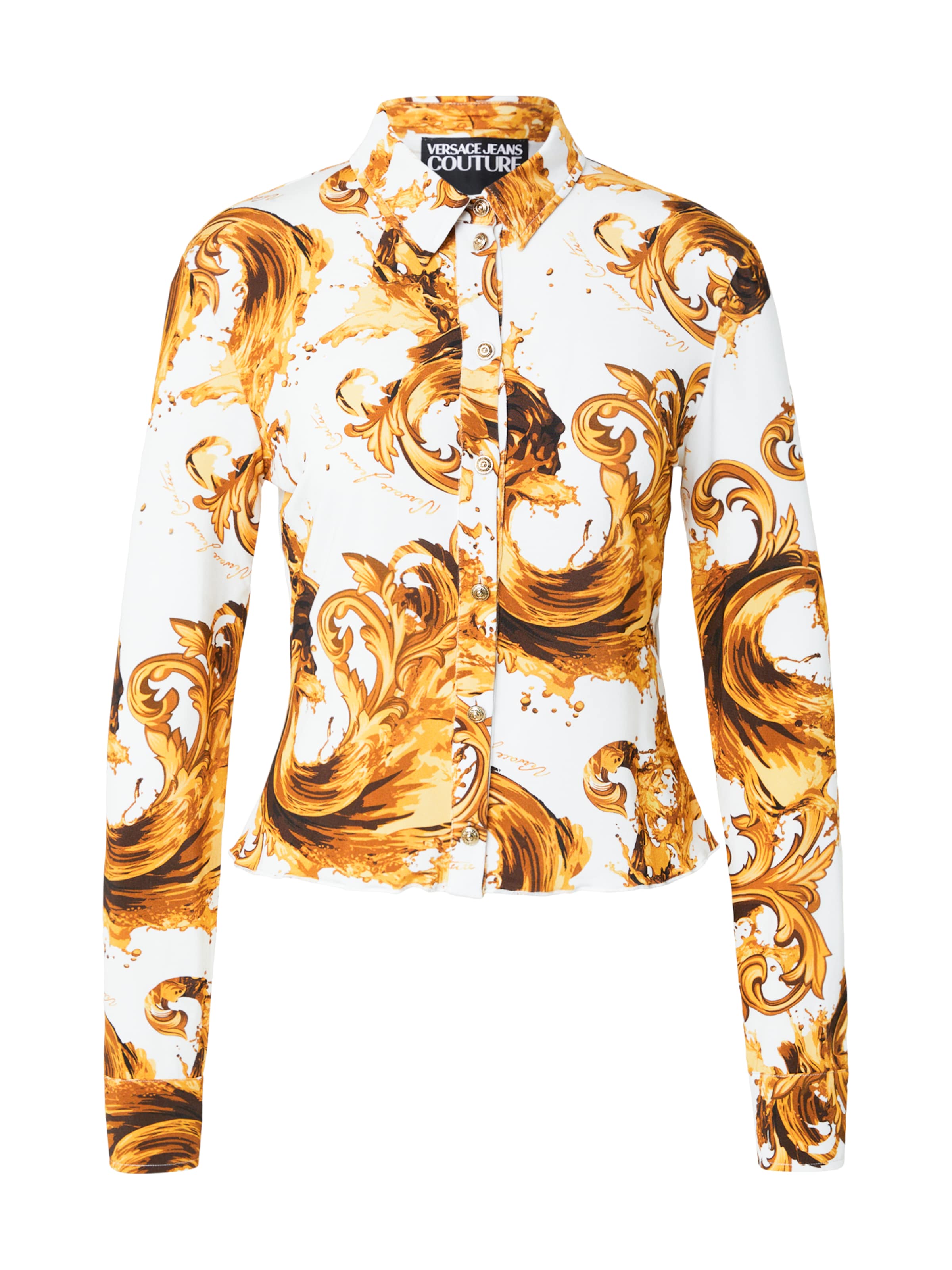 Versace Jeans Couture Μπλούζα σε λευκό: μπροστά