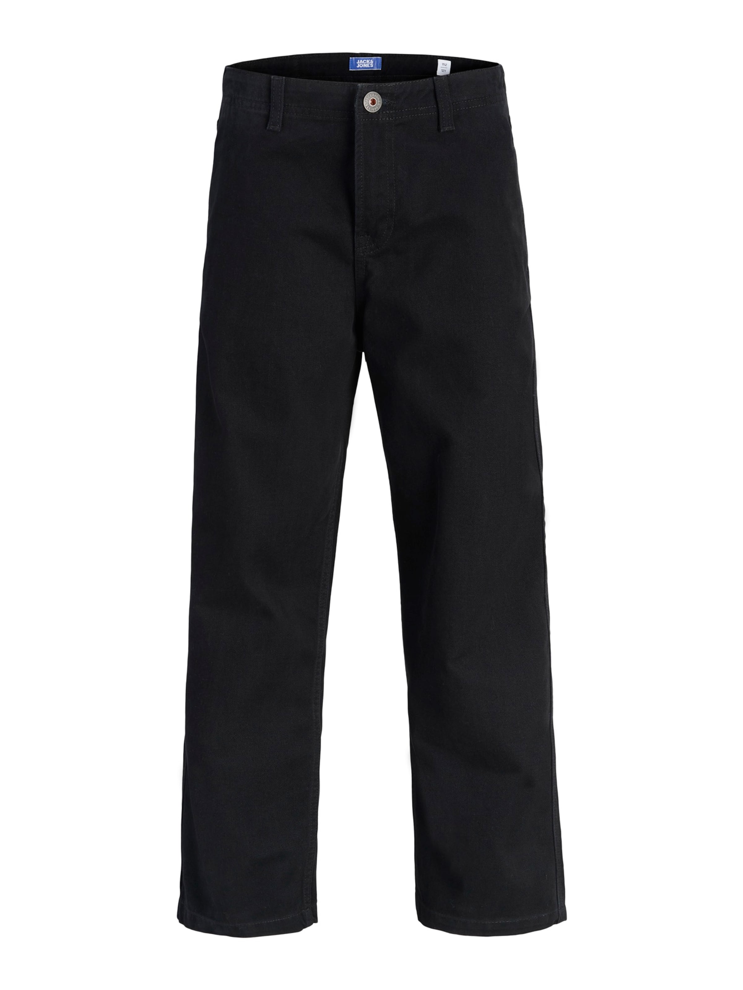 Jack & Jones Junior Baggy Pants 'JPSTALEX ANDREJ' in Black: front