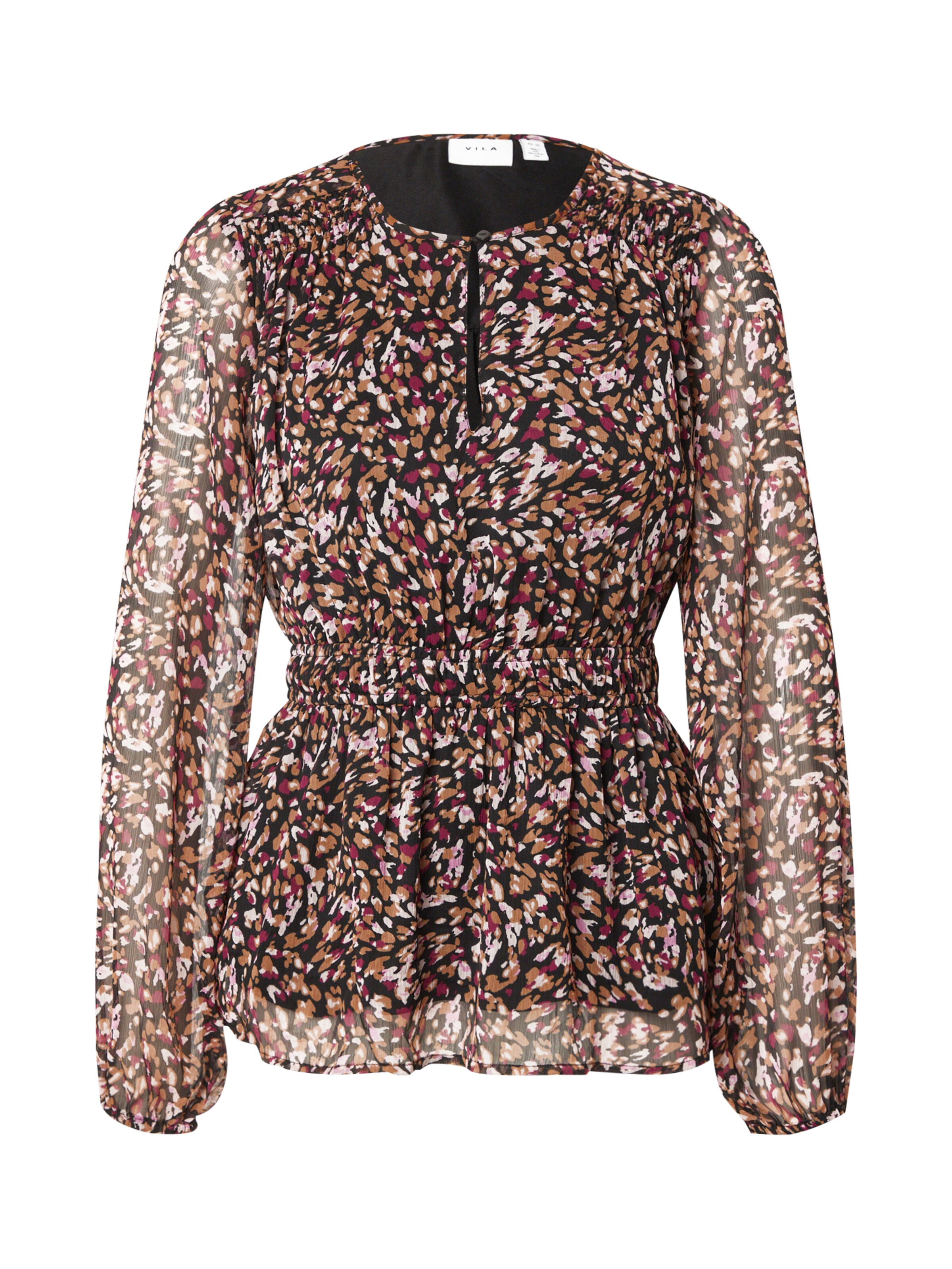VILA - Blusa 'VFALIA' em preto: frente