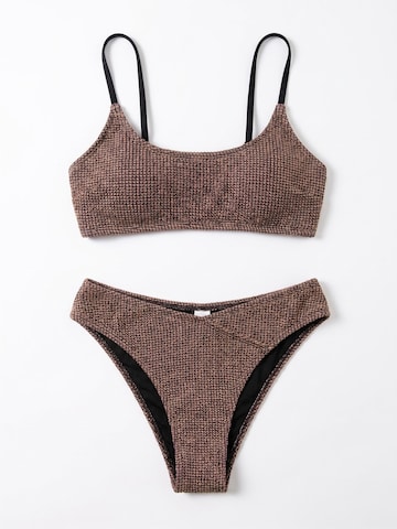 Cupshe Bralette Bikini 'CAA12C3H072JJ' in Brown: front