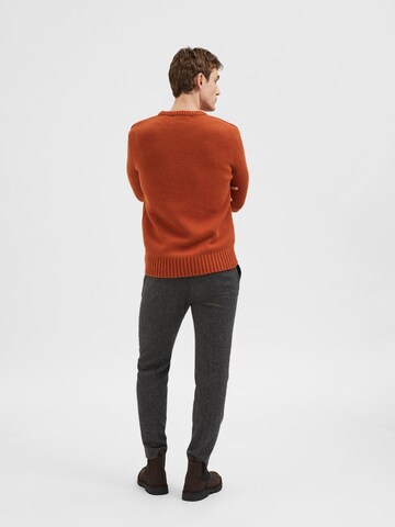 SELECTED HOMME Pullover i orange