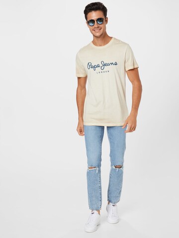 Pepe Jeans T-Shirt 'WEST SIR' in Beige