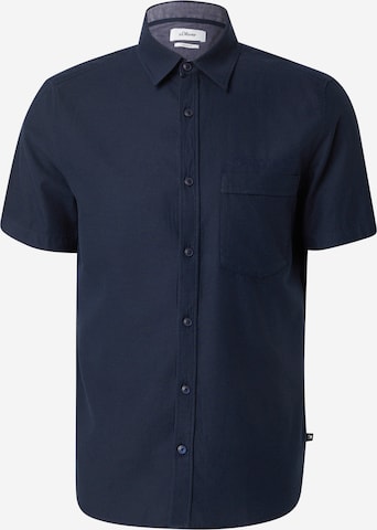 s.Oliver Hemd in Blau: Vorderseite