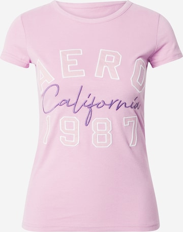 T-shirt 'CALIFORNIA 1987' AÉROPOSTALE en violet : devant