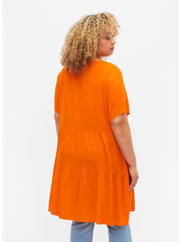 Zizzi Sukienka 'WISMA' w kolorze pomarańczowy