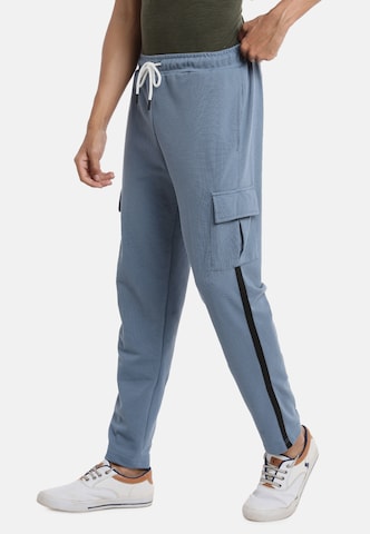 Campus Sutra Loose fit Cargo Pants 'Accoutrement' in Blue