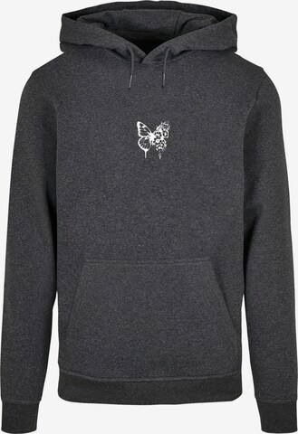 Sweat-shirt 'Flowers Bloom' Merchcode en gris : devant