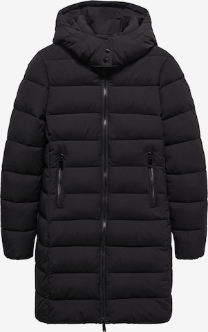 MANGO Płaszcz zimowy 'Bego' w kolorze czarny: przód