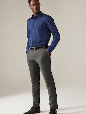 Next Regular fit Button Up Shirt in Blue