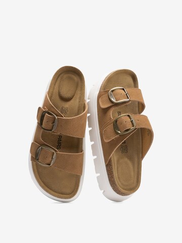 Sandales 'Damen-Plateausandalen mit Keilabsatz und Fußgewölbeunterstützung' Dream Pairs en marron