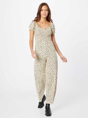 Dorothy Perkins Jumpsuit in Beige: voorkant