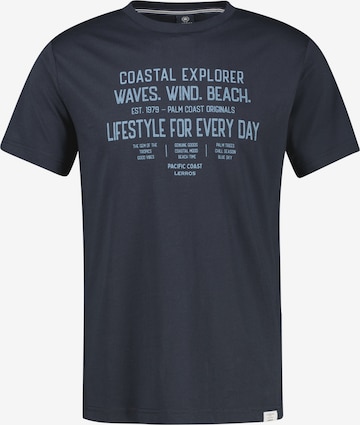 T-Shirt LERROS en bleu : devant