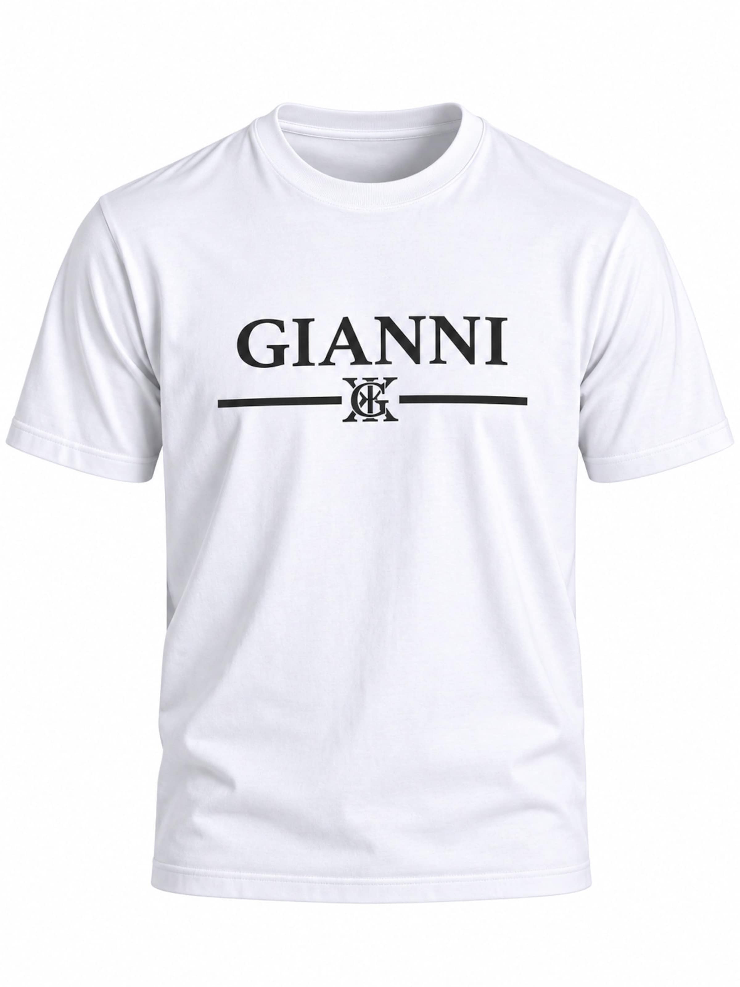 Gianni Kavanagh T-Shirt  'Insignia' in Weiß: Vorderseite