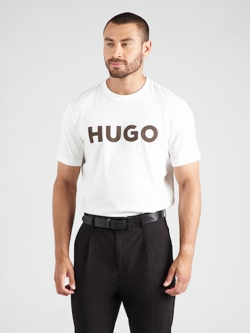 T-Shirt 'Dulivio' HUGO en blanc : devant