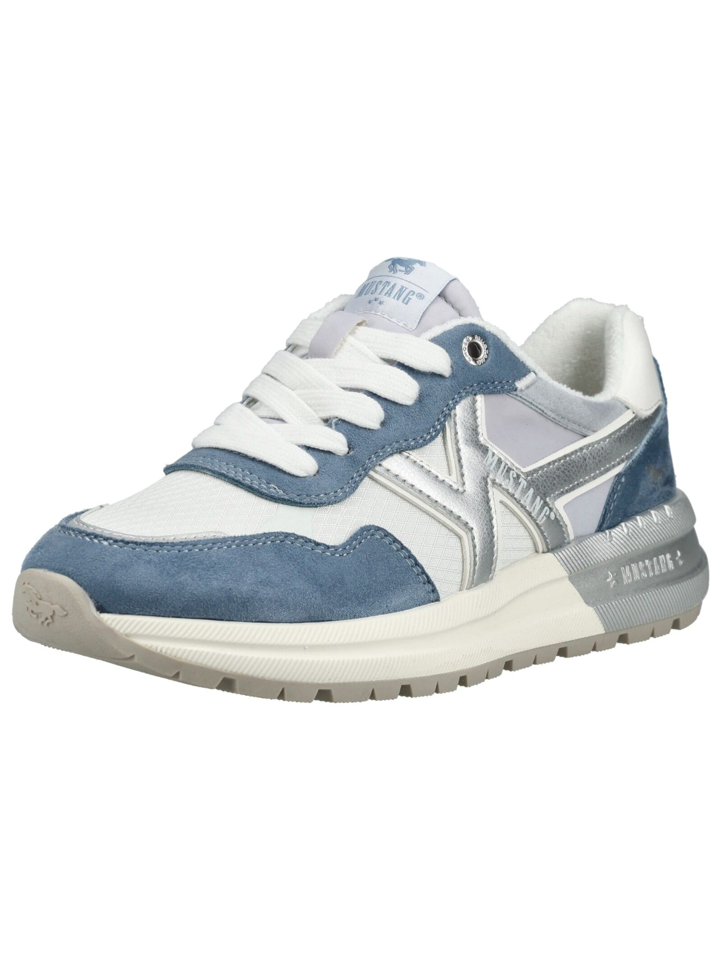 MUSTANG Sneakers laag in Blauw: voorkant