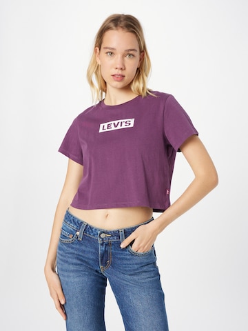 LEVI'S ® Shirt 'GR Cropped Jordie Tee' in Lila: voorkant