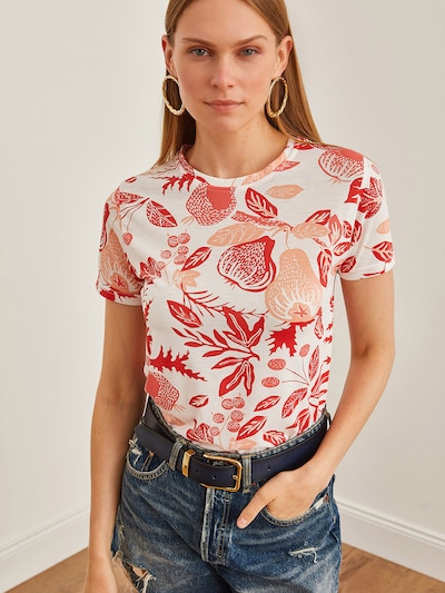 olalook Shirt in Apricot / Coral / Red / White, Item view