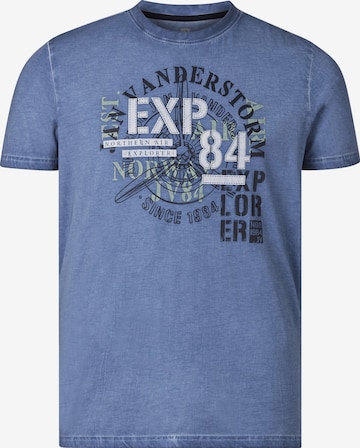 T-Shirt ' Mattes ' Jan Vanderstorm en bleu : devant