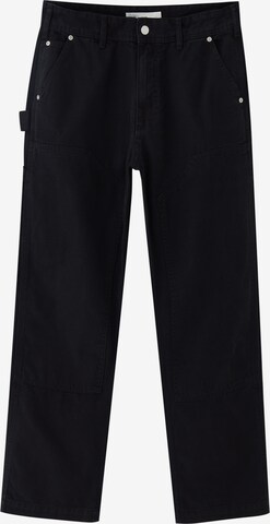 Pull&Bear Regular Broek in Zwart: voorkant