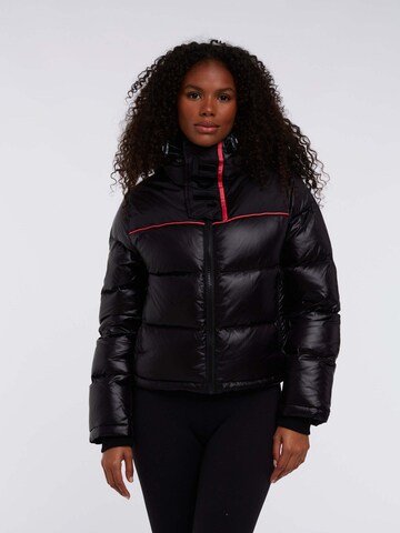 JACK1T Winter Jacket in Black: front