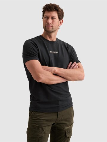 PME Legend T-shirt 'T-shirt with small artwork and waffle texture' i blå