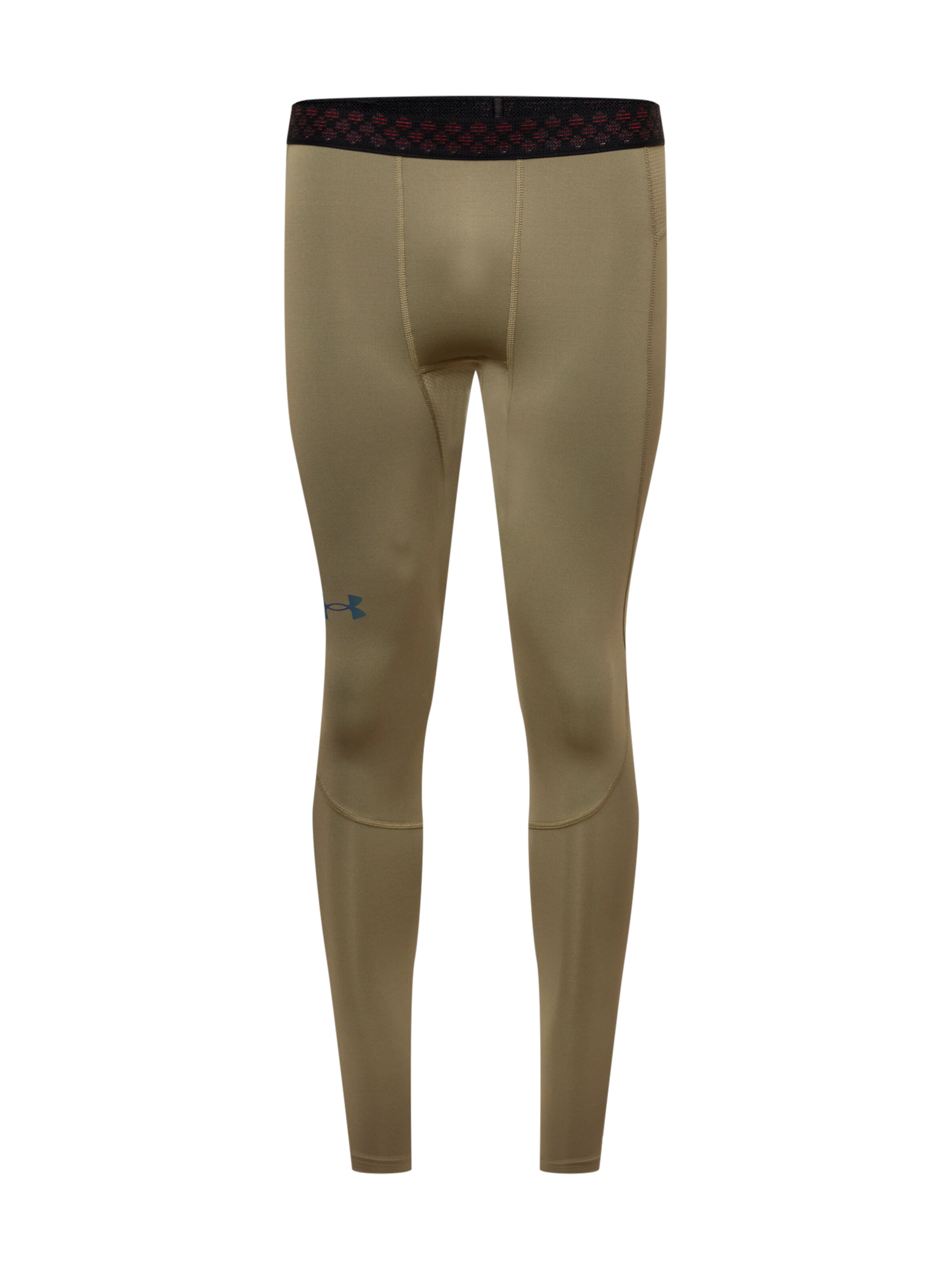 UNDER ARMOUR Skinny Sporthose 'Rush' in Grün: Vorderseite