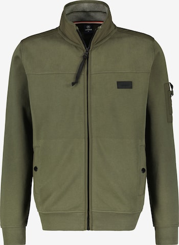 LERROS Zip-Up Hoodie in Green: front