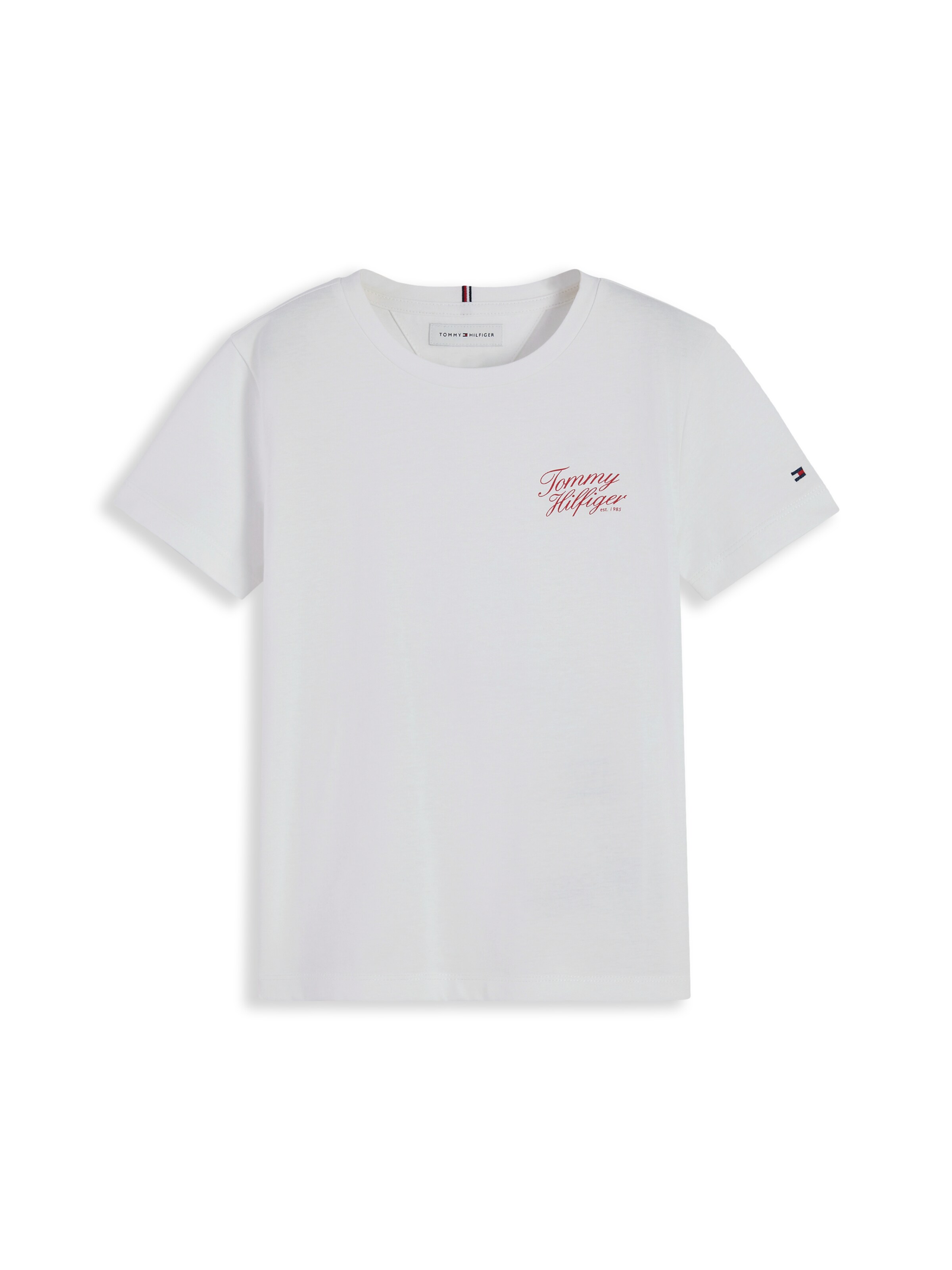 TOMMY HILFIGER Тениска в бяло: отпред