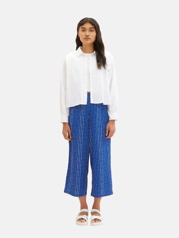 Wide leg Pantaloni di TOM TAILOR DENIM in blu