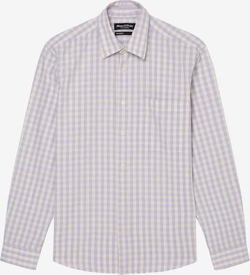 Marc O'Polo Button Up Shirt in Purple: front