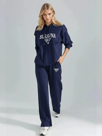 Lady Bersan Huispak 'Zweiteiliges Set' in Blauw: voorkant