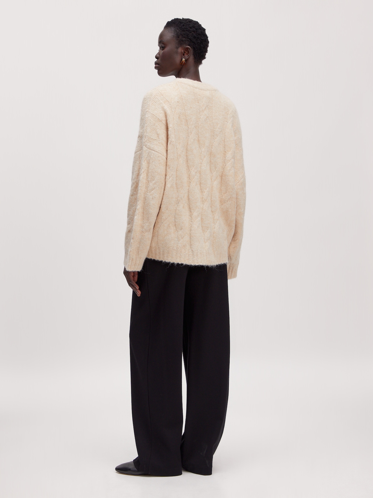 EDITED Produkte Pullover 'Camellia' beigemeliert