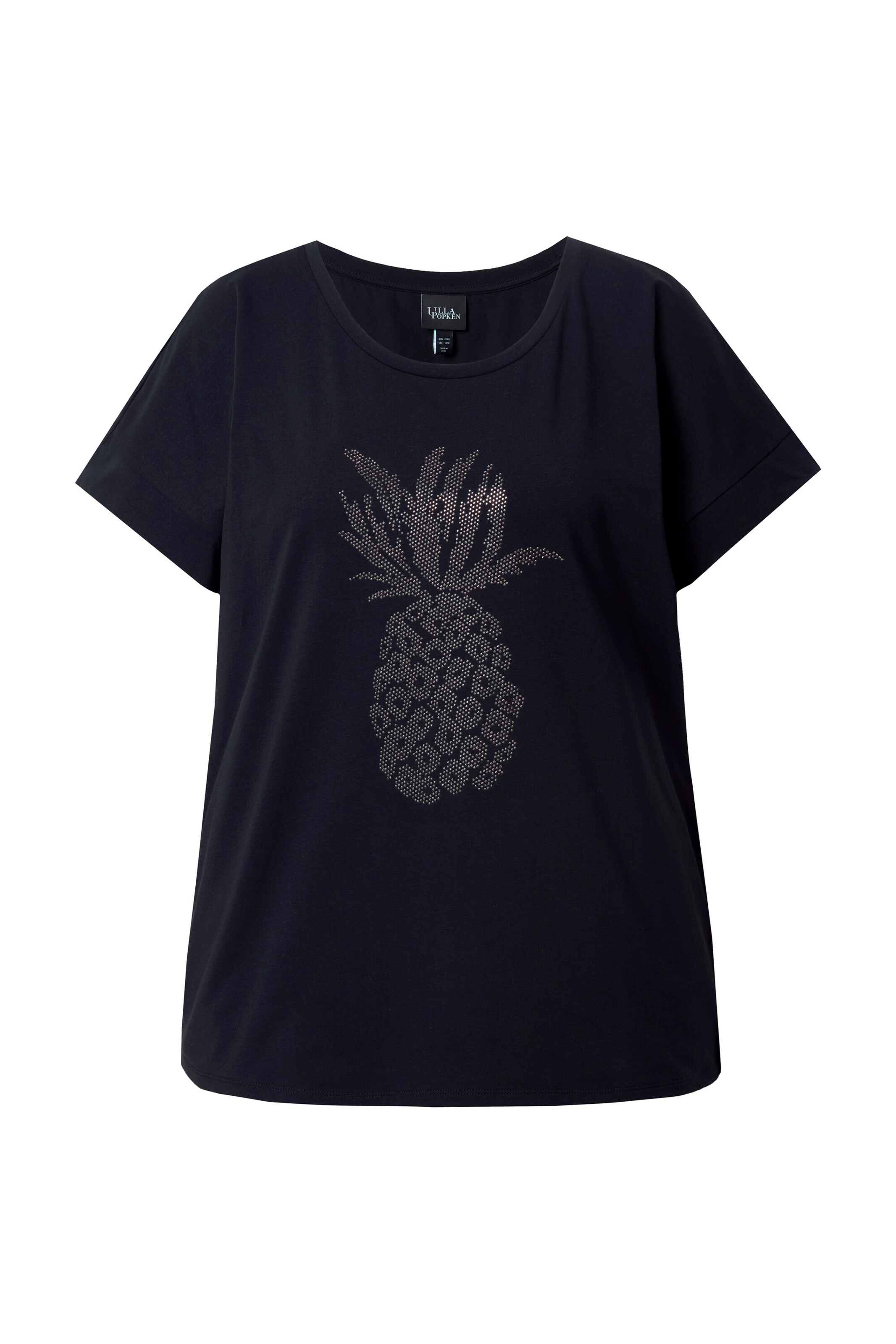 Ulla Popken Shirt in Schwarz: Vorderseite