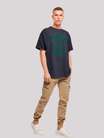 T-Shirt 'Stranger Things Hawkins Tigers Netflix TV Series' F4NT4STIC en bleu