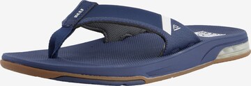 REEF T-Bar Sandals 'Fanning' in Blue: front