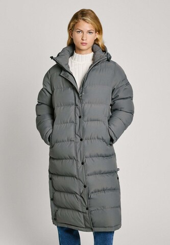 Pepe Jeans Winterjacke 'BIBI' in Grau: Vorderseite