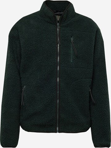 BLEND Zip-Up Hoodie in Green: front