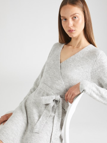 PIECES Knit dress 'ELLEN' in Grey