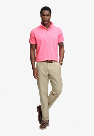 Superdry & Co Super Slim Fit Shirt 'Essential' in Pink