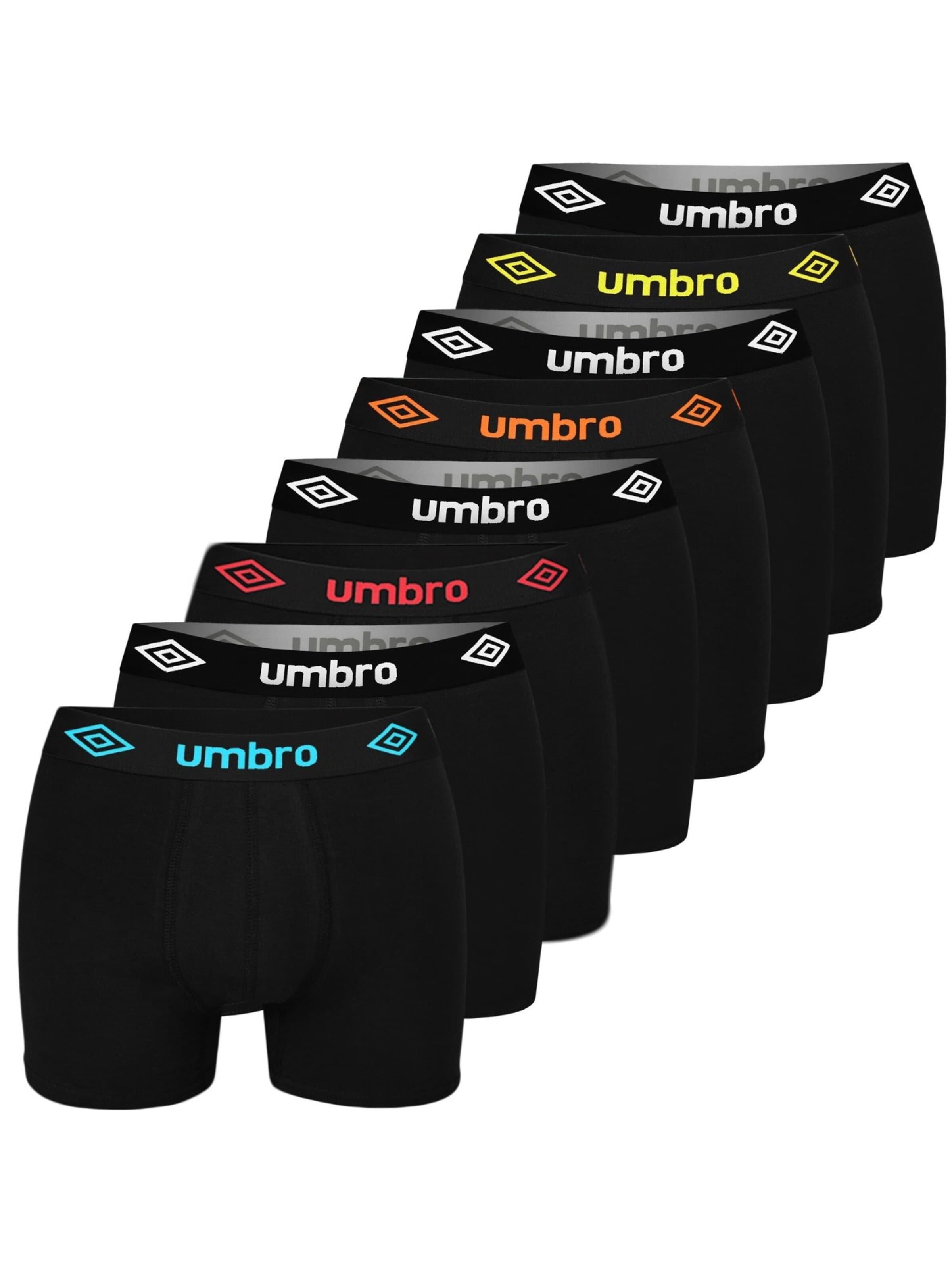 UMBRO Boksershorts i sort: forside