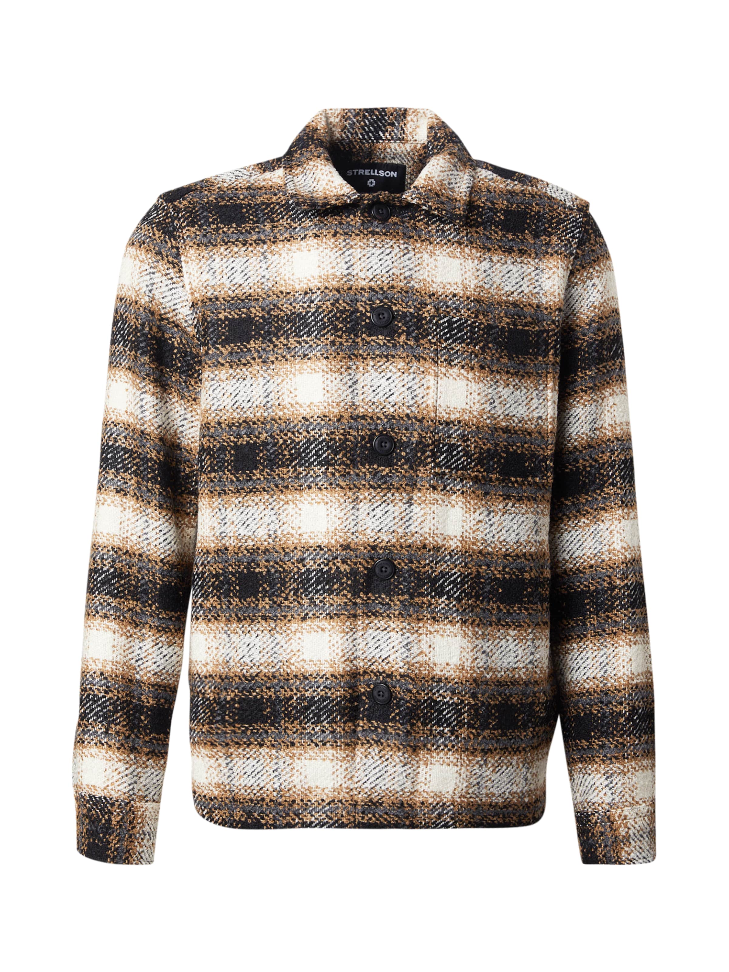 STRELLSON Классический крой Рубашка 'Noel' в Бежевый: спереди